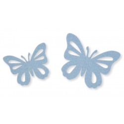 Filz Schmetterling blau
