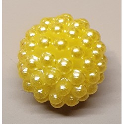 Kunststoff Perlen gelb