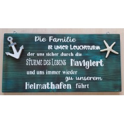 Schild Familie/Heimathafen