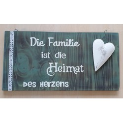 Schild Familie/Heimat