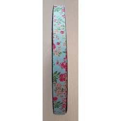 Ripsband Blumen mint