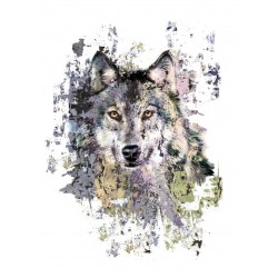 Bügel Bild Wolf