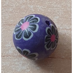 Kunststoff Perle violette