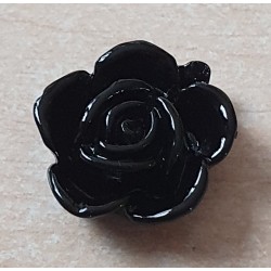 Kunststoff Rose schwarz