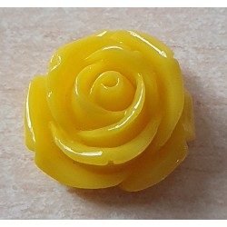 Kunststoff Rose gelb