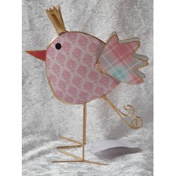 Metall Vogel rosa