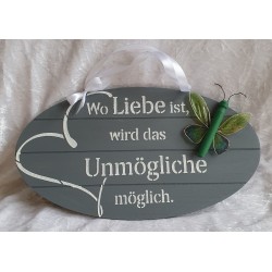 Schild Liebe....