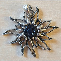 Edelweiss Anhänger schwarz