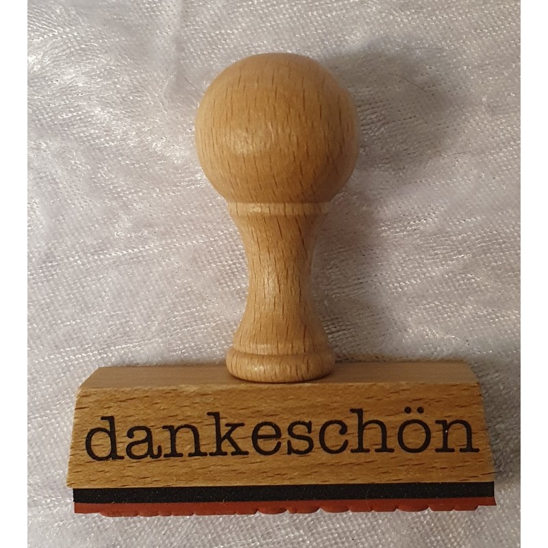 Holz Stempel Dankesch N