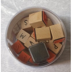 Holz Stempel Buchstaben Set