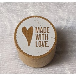 Holz Stempel Made with Love