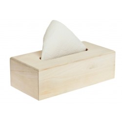 Holz Kleenex Box mit Boden
