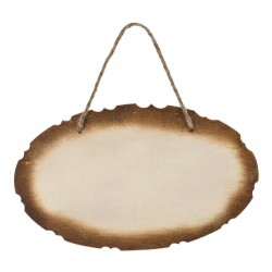 Holz Schild oval