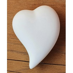 Terracotta Herz weiss