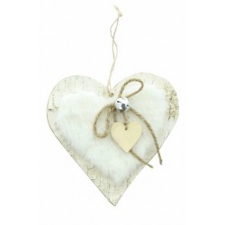 Herz Birkenrinde mit Kunstfell