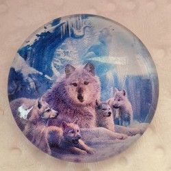 Cabochon Wolfsfamilie