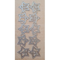 Metall Stanzform Sterne/Zahlen