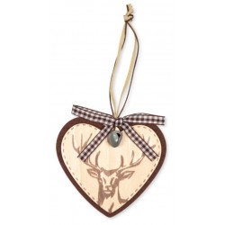 Filz/Holz Anhänger Herz mit...