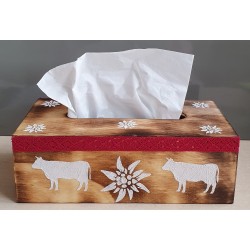 Kleenex Box Kühe rot