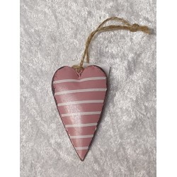 Metall Herz gestreift