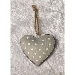 Metall Herz mit Punkte