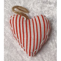 Stoff Herz gestreift