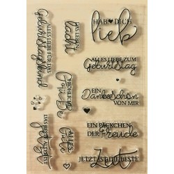 Clear Stamps Hab dich...