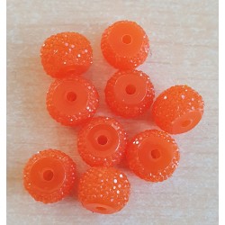 Sparkling Resin Perlen orange