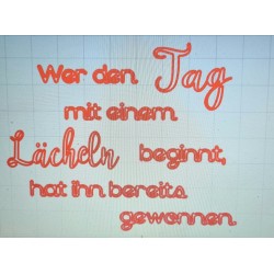 Schablone Tag/Lächeln