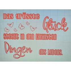 Schablone Das größte Glück
