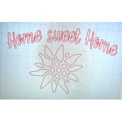Schablone Home sweet Home
