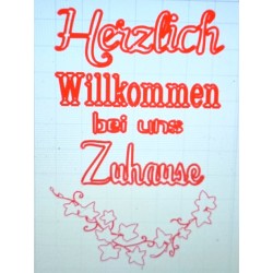 Schablone Herzlich...