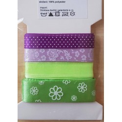 Dekoband Set grün/violette