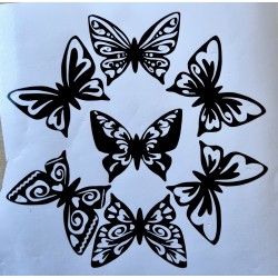 Vinylmotiv Schmetterlinge...
