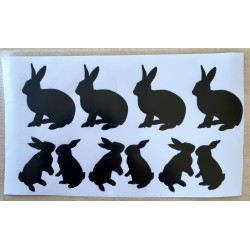 Vinylmotiv Kaninchen schwarz