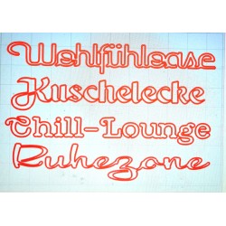 Schablone Wohlfühloase