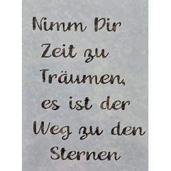 Schablone Nimm Dir Zeit....