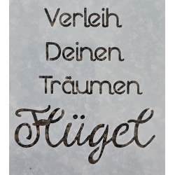 Schablone Träumen/Flügel