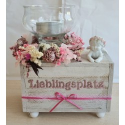 Teelicht Trockenblumen