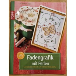 Fadengrafik mit Perlen