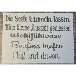 Schablone kurze Sprüche