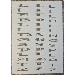 Schablone Lieblingsplatz