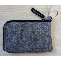 Schlüsselanhänger-Tasche grau