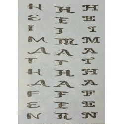 Schablone Heimathafen