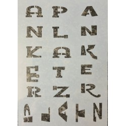 Schablone Ankerplatz