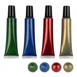 Perlen Pens rot/gold/blau/grün