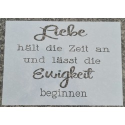 Schablone Liebe/Ewigkeit
