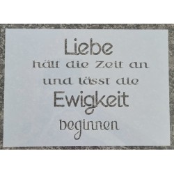 Schablone Liebe/Ewigkeit