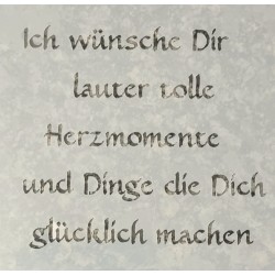 Schablone Ich wünsche Dir....