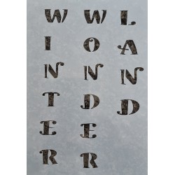 Schablone Winterwonderland